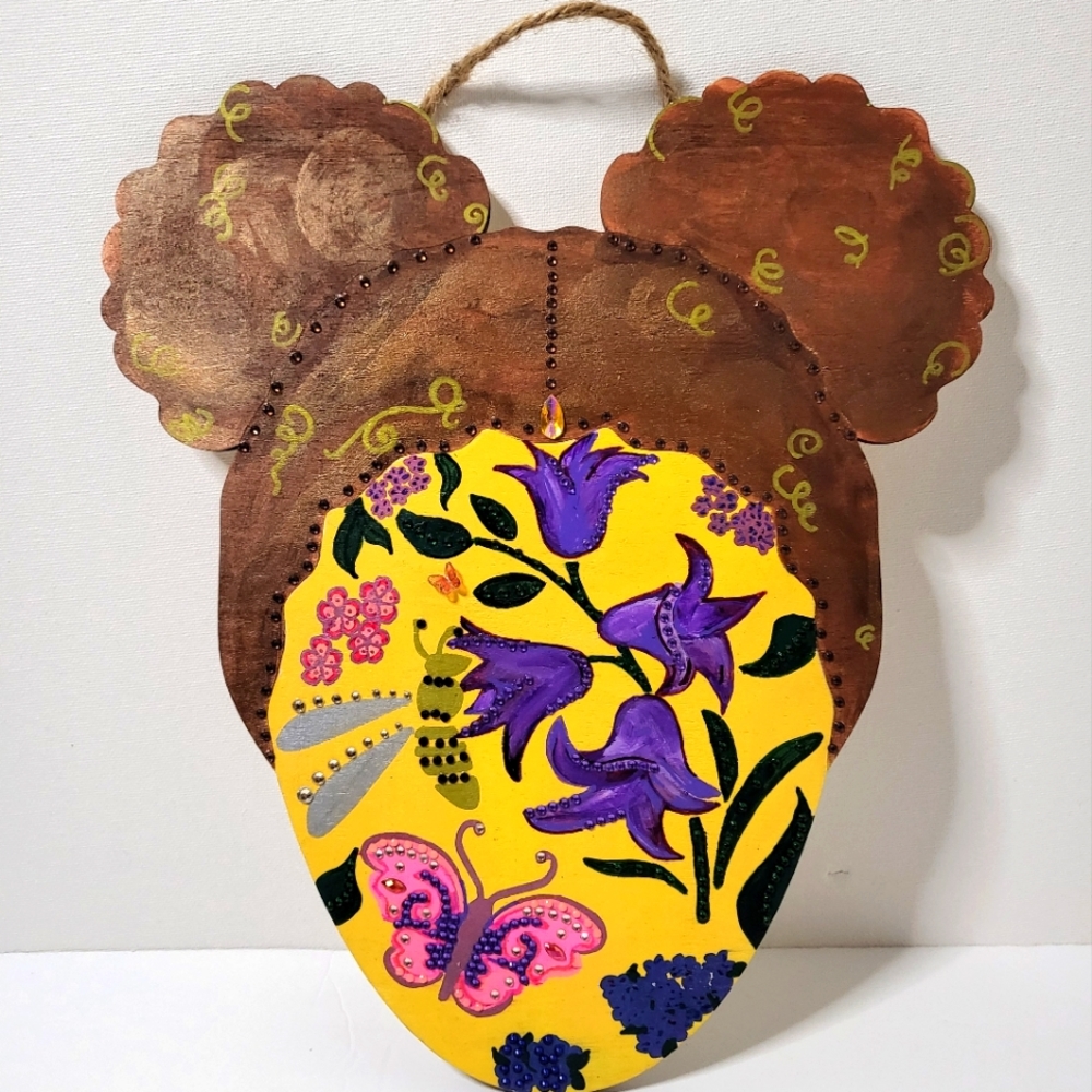 Yellow Floral Decore Wall Hanging